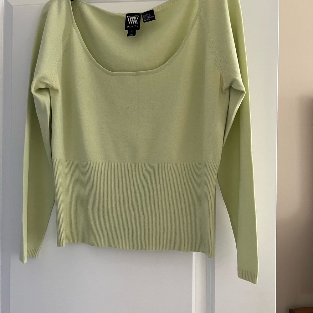 Two piece sweater set from Worth.